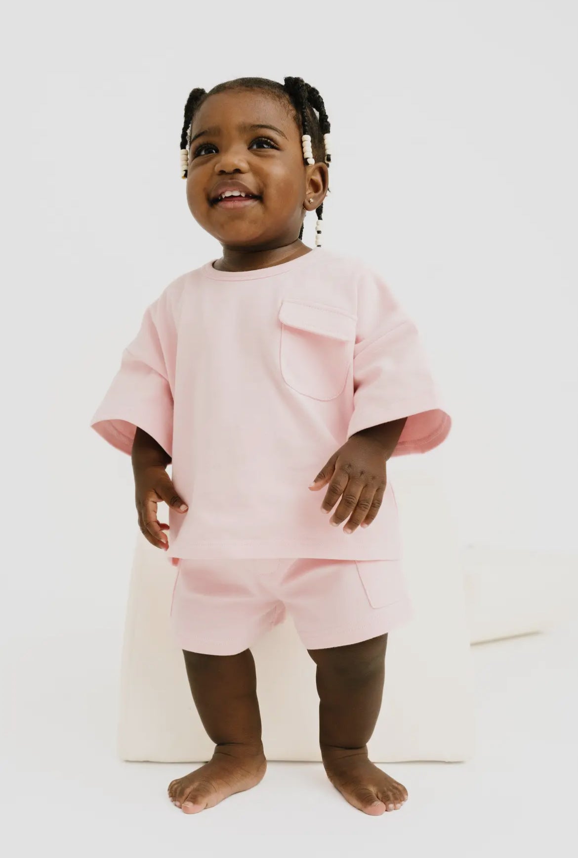 Pink Slouchy Cargo Set