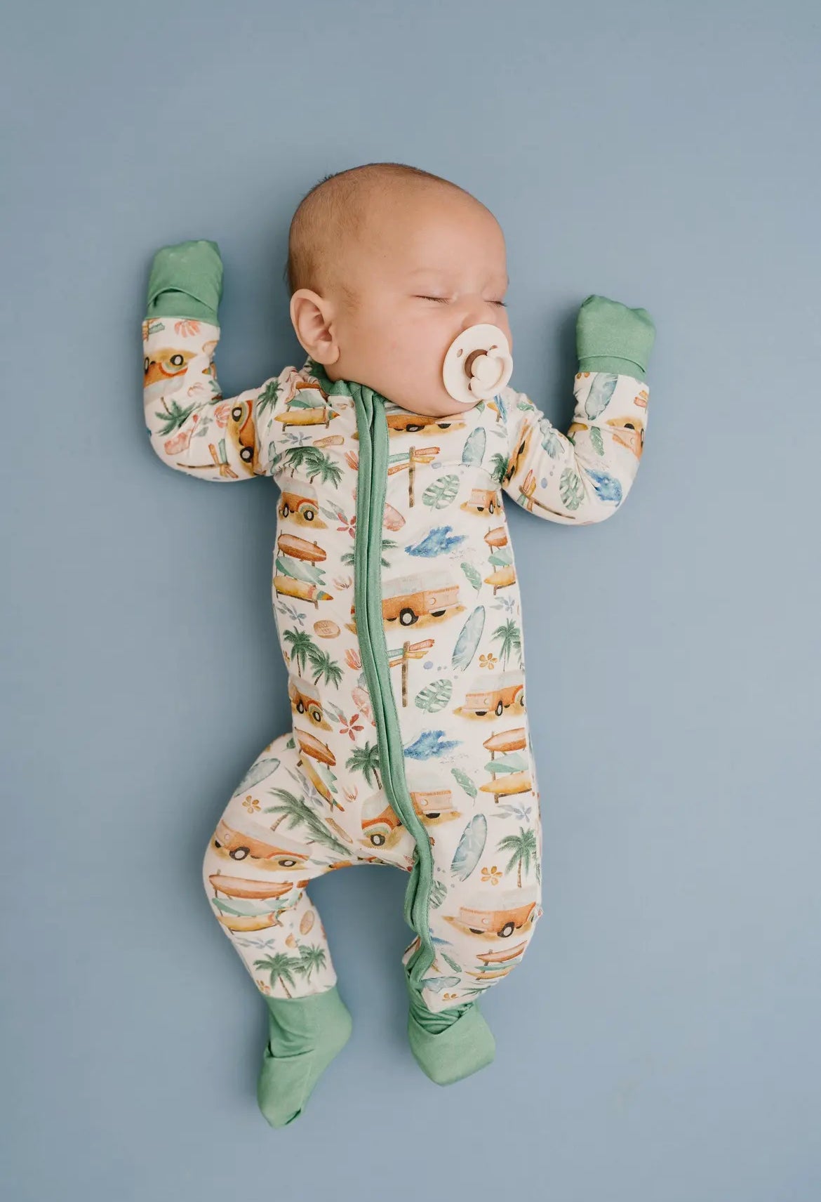 Beach Vacation Bamboo Zippy