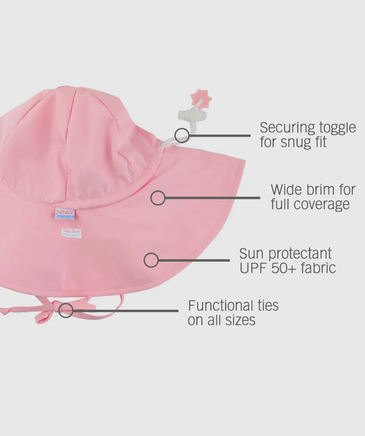Kids Pink Sun Protective Hat
