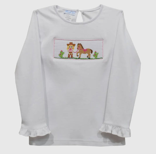 Smocked Cowgirl Shirt