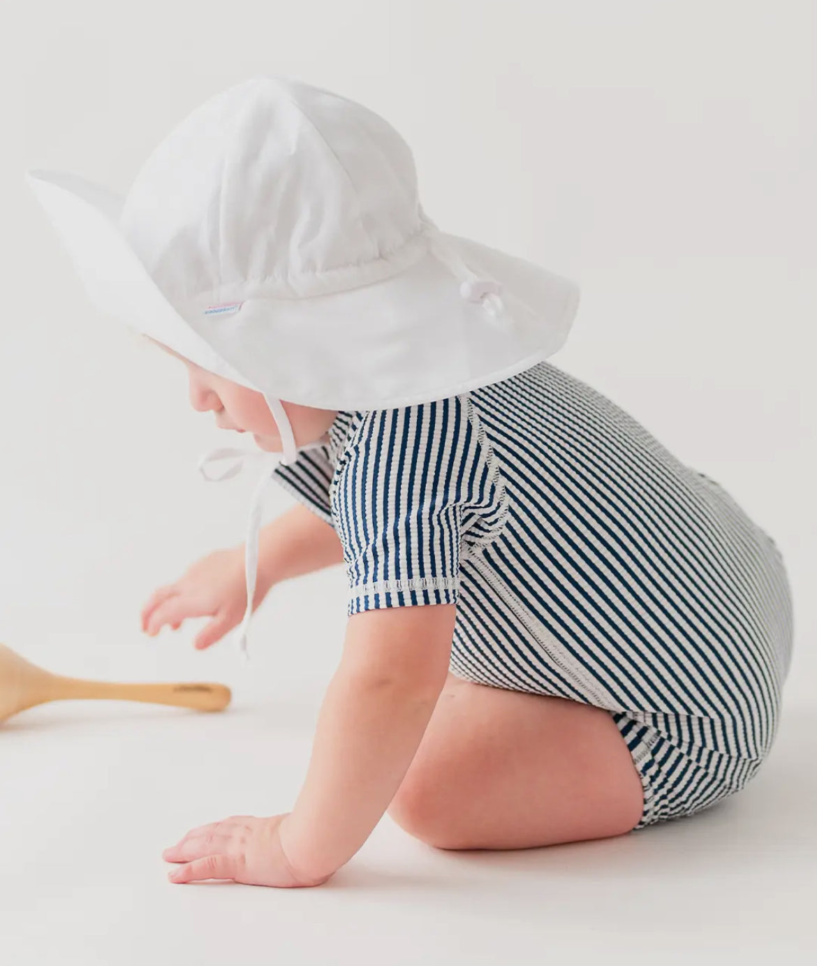 Kid White Sun Protective Hat